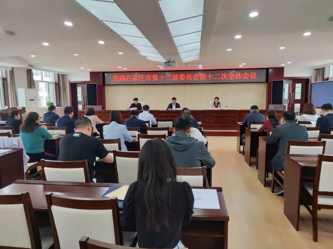 民建石家莊市委召開十三屆十二次會議 增補韓佳為副主委 (1) (2).jpg