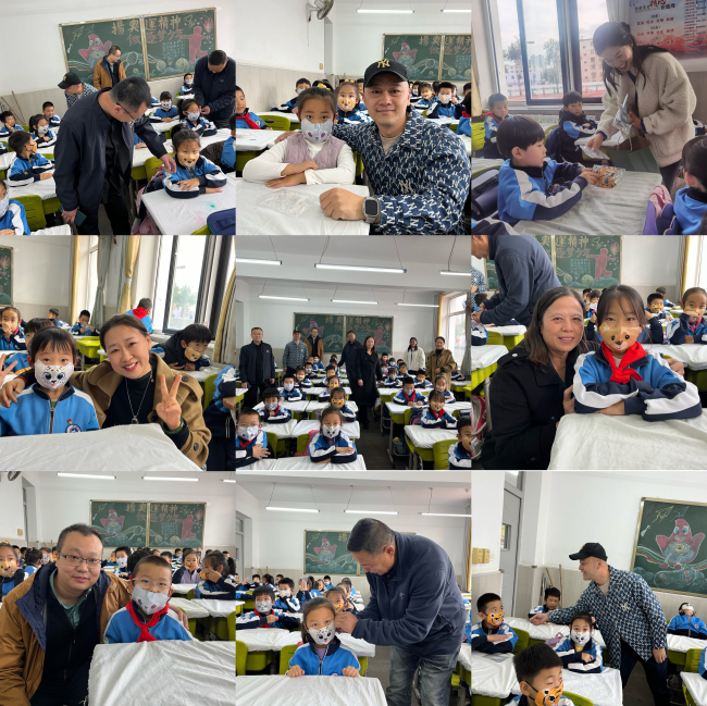 民建唐山市委路北區(qū)工委十一支部為河北路小學送來口罩護健康 (2) (2).jpg